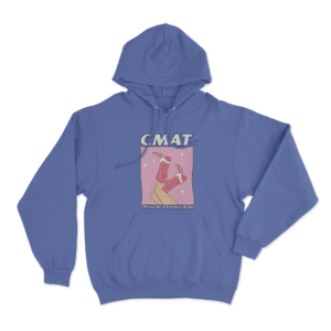 CMAT Cowboy Boots Hoodie Blue