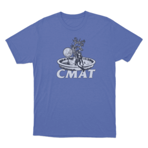 CMAT Fountain Coin T Shirt Blue